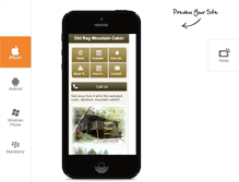 Tablet Screenshot of oldragcabin.com
